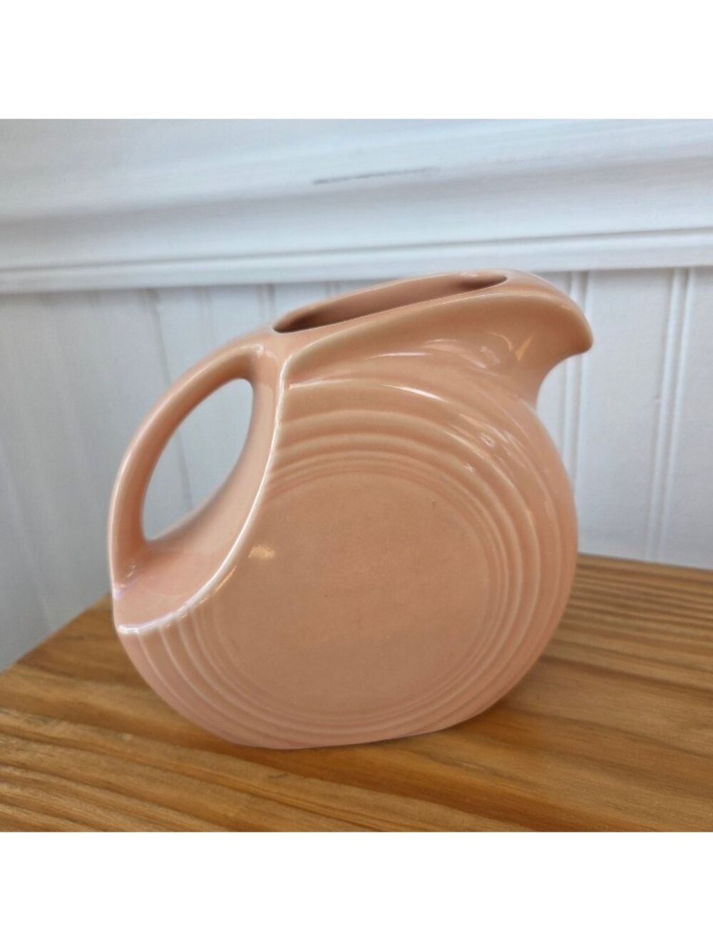Vintage Fiesta Apricot Water Disc Pitcher Ceramic Fiestaware RETIRED